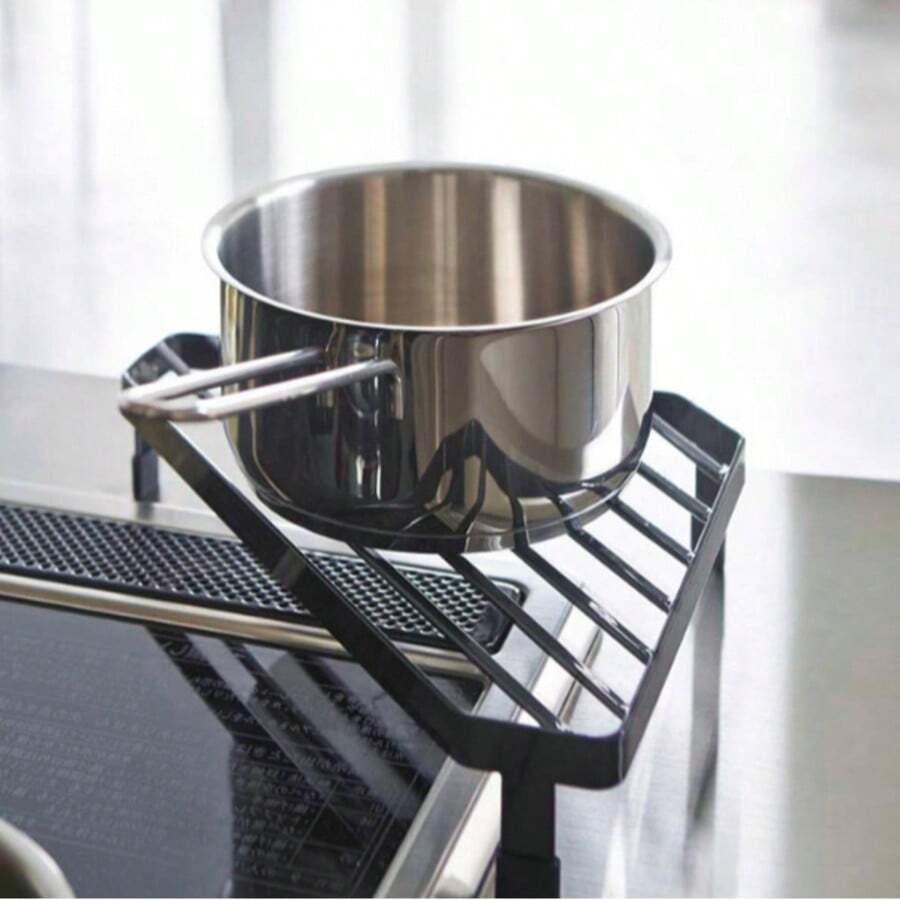 Japanese-Style Household Countertop Pot Rack, Kitchen Corner Shelf, Gas Stove Bracket, Non-Slip Storage Rack - View 1