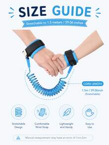 1.5M Children Anti-Lost Wrist Link Tether Strap, Random Color - Multicolor - View 3