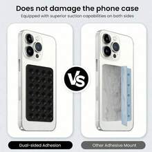 Double-Sided Silicone Suction Cup Phone Case, Non-Slip Adhesive Phone Grip, Suitable For Phone Suction Cup Mounts, Ideal For Hands-Free Selfies And Video Recording - Multicolor - View 4