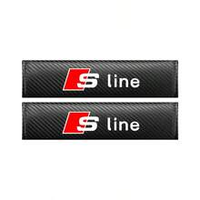2入碳纖維條紋PU皮革安全帶肩墊保護套，適用於Audi S Line A3 A4 A5 A6 A7 A8 S3 S4 S5 S6 S7 車用配件 - A - 查看 9