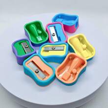 4-Piece Colored Pencil Sharpener Set | Creative Multi-Color Design, Ergonomic, Comfortable Grip | Perfect Companion For Work And Study | Stationery Inspired By Artist's Palette | Gift To Inspire Students | Add A Splash Of Color To Your Desk - A - View 8