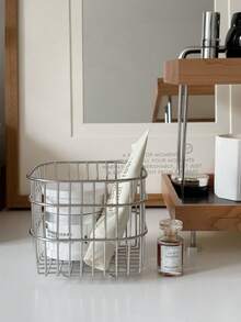 1pc-Kệ sắt để bàn tối giản đa năng, kệ lưu trữ mỹ phẩm, kệ lưu trữ phòng tắm nhà bếp, kệ lưu trữ giấy vệ sinh, kệ lưu trữ viên cà phê trà, phù hợp để lưu trữ các vật dụng linh tinh, son môi, mỹ phẩm, mặt nạ, v.v. - Nhiều màu - Xem 5