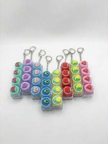 Cat Paw Keycap Keychain, Cute Couple Key Ring, Creative Men's Keychain, Holiday Gift & Bag Charm - Color - View 2