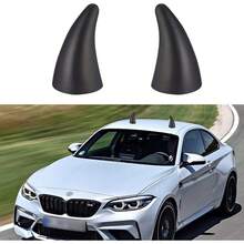 TOMALL 2pcs 3D Devil Bull Horn Antenna Roof Top Stickers For Car Front Rear Bumper Decoration Ornaments Anti Collision Protector Decals For Car Fender Trunk Motorcycle Truck SUV (Red) - Red - 查看 9