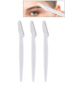 30/24/12/6/3/1pcs White Eyebrow Trimmer And Razor Set, Eyebrow Trimmer And Razor, Exfoliating And Hair Removal Tool, Body Hair Trimmer And Face & Eyebrow Razor Set, Long Handle Blade With Precision Protective Cover, Makeup, Affordable, Room Decor, Vanity, Travel, Bedroom, Makeup Accessories, Eyebrow Razor, Cheap, Christmas Gift, Cosmetics, Makeup Tools, Cheap Goods, Gift, Women's Gift, Christmas Gift, Giveaway, Travel, Cheap Items, Travel Essentials - White - View 11