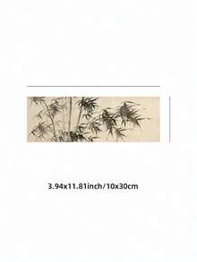 1件無框水墨竹子中國藝術大尺寸畫布牆面藝術海報印刷品，適用於客廳、臥室、宿舍、派對禮物、房間裝飾、牆面印刷 - 水墨竹子 - 查看 11