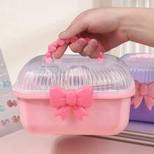 Girls' Hair Accessory Display Stand, Hairpin Storage Box, Kids' Hair Accessory Display Rack, Jewelry Organizer For Princess Room Vanity Table - Purple - View 6