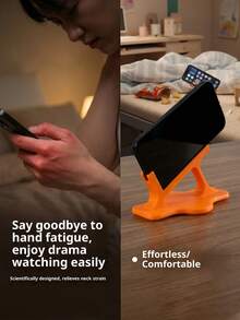 Bed Phone Holder, Slouchy Phone Stand For Lying & Side Lying, Universal Support For Bed & Sofa, Charging Friendly Design1pc - Multicolor - View 4