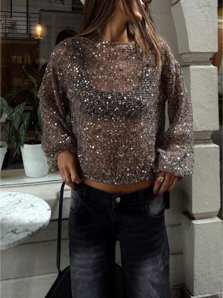 Women Tops - Light Brown - View 1