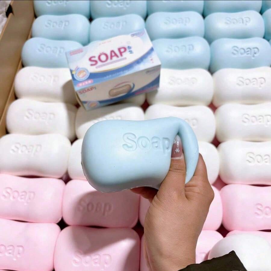 Bouncy Soft 8-Inch Super Soft Realistic Soap Slow Rebound High Elasticity Stress Relief Toy, Office Desk Decompression Creative Gift, Holiday Creative Surprise Gift
