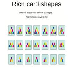 Cup Stacking Game Set, Desktop Puzzle Competition Game, Color Sorting Recognition Early Education Training, Logical Thinking Training, Cup Stacking Interactive Toy, Boys Girls Children's Day Party Gift - Multicolor - View 4