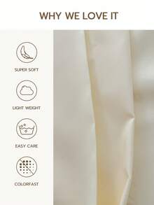 1pc 100% Polyester Solid Color Lace Long Pillowcase, Lightweight And Elegant, Soft As Clouds, Suitable For Bedding And Sofa Decoration (Pillow Insert Not Included) - Light Yellow - View 3