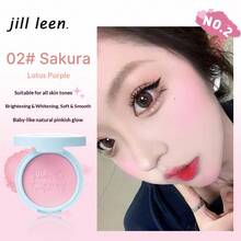 JILL LEEN 單盤腮紅，霧面柔霧腮紅亮色修容，提亮豐盈妝容，適合日常、約會與週末出遊 - 柔霧腮紅02 - 查看 8