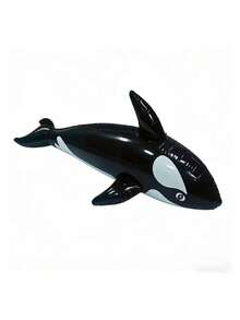 Inflatable Shark Decoration, Inflatable Shark Water Decoration, Inflatable Black Orca Floating Pool Float, PVC Inflatable Shark Surfboard Floating Raft,Suitable For Adult Family Entertainment, Outdoor Leisure, Summer Party, Beach, Lake, Pool Floating - Multiple Styles - View 12