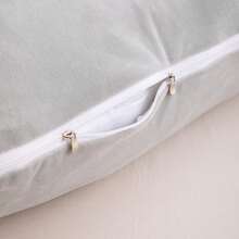 1個 孕婦哺乳枕 孕期睡眠全身枕（深灰色）U型全身枕 支撐孕婦背部、臀部與腿部 可機洗天鵝絨枕套（灰色） - 深灰色 - 查看 9