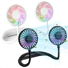 Portable Neck Fan, Desktop Fan, Handheld Fan, Neck Air Conditioner, 360° Rotating Cooling, Suitable For Travel, Sports, Walking And Outdoor Work, Rechargeable 1200mAh - Multicolor - View 15