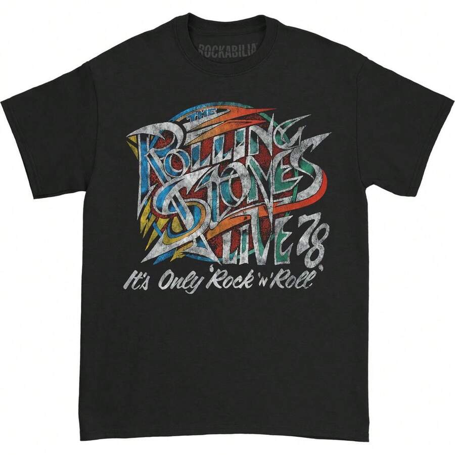 Summer Tops 78 Rock N Roll T-Shirt 384768| Rockabilia ... T Shirt Summer Outfit Women Tops Short Pants Pattern - Black - View 1