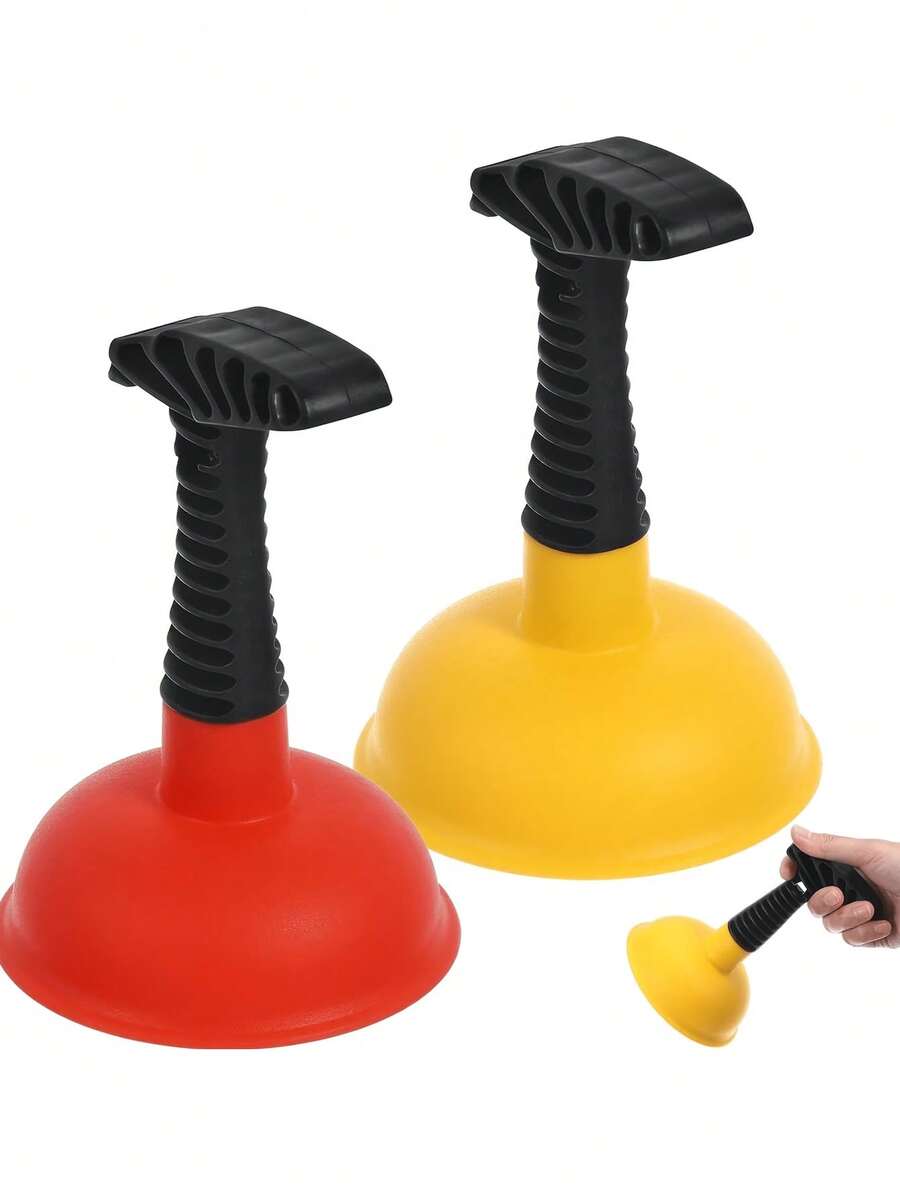 Mini Toilet Plunger And Multi‑Functional Unblocker-Compact And Durable. Suitable For Kitchens, Bathrooms, Sinks, And Bathtubs, It Is An Essential Item For Home Maintenance, A Back‑To‑School Must‑Have, And A Handy Tool For Household Cleaning