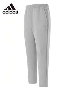 Adidas New Straight Leg Men's Versatile Casual Long Pants - Grey - View 1