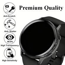 (5pcs) 3pcs Protector de pantalla de reloj + 2pcs Tapón antipolvo, Compatible con Venu 4 41mm/45mm Protector de pantalla + Tapón antipolvo, [Resistente a arañazos] Película blanda de cobertura completa de pantalla 3D, Protector de pantalla transparente de alta definición resistente a arañazos, Tapón blando para puerto de carga que evita el polvo y la suciedad, Compatible con accesorios de reloj inteligente Venu 4. - 5 piezas (3+2 piezas) para Venu4-45mm - Ver 4