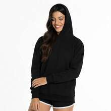 Set Of 2 Plain Kangaroo Jackets, Unisex, Comfortable Basic Winter Warmth - Black + Pink - View 3