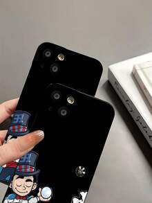 Tema mágico del niño mago azulfunda de teléfono Fundas compatibles con ,Apple,VIVO,OPPO,,, y Honor.Fabricadas en silicona TPU,ofrecen protección contra golpes y caídas. - Negro - Ver 8