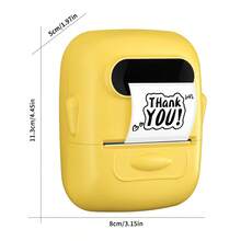Marklife 1 buah (Kuning) Printer Label Termal Mini Portabel, Dilengkapi dengan 1 Gulungan Kertas Label Bulat, Tidak Membutuhkan Tinta, Kompatibel dengan Android dan iOS, Cocok untuk Pelabelan Alamat, Pengiriman Surat, Pengorganisasian Perlengkapan Kantor, dll. - MultiWarna - View 4