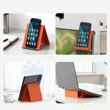 Flexible Foldable Multi-Angle Stand, 3-In-1 Universal Portable Holder For Phone, Tablet & Laptop, Adjustable Desk Bracket For Office, Home & Travel - Multicolor - View 4