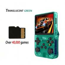 R36S Portable Retro Handheld Game Console, 3.5-Inch IPS HD Screen, Linux System, 128GB Pre-Installed 40000+ Classic Games, Dual Joysticks, Long Battery Life, Perfect Gift For Adults And Teens - View 14