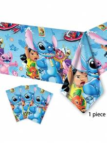 Lilo & Stitch Disposable Party Tableware Set, Cartoon Character Printed Thick Paper Plates, Bowls, Napkins, Bulk Packaging, Suitable For Birthday Party, Hawaiian Theme Gathering, Tropical Party Supplies - Multicolor - View 13