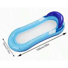 1pc Swimming Buoyancy Aid, Water Hammock, Beach And Pool Floating Bed, Inflatable Sofa, Floating Raft, Floating Board, Inflatable Pool Hammock, Summer Pool And Beach Party Accessories. Perfect For Poolside Vacation And Relaxation. - Multicolor - View 10