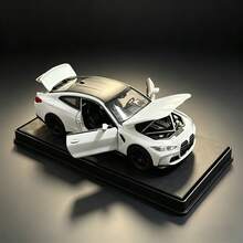 新款 M4 性能跑車模型 - 1/32 比例合金車模 - 可開車門/引擎蓋/後車廂 - 附展示底座，適合汽車愛好者收藏 - 桌面擺飾 - 房間裝飾擺件 - 生日禮物/情人節禮物/父親節禮物 - 彩色 - 查看 6