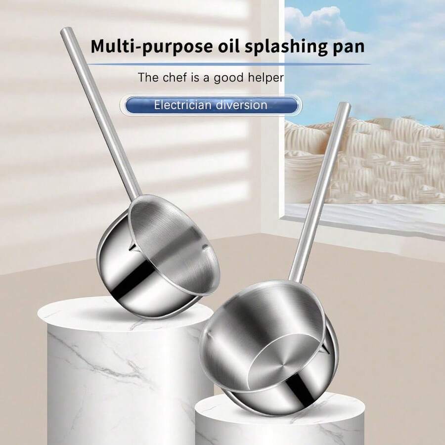 1pc Mini Butter Heater Small Pot, Milk Heating Pot, Stainless Steel Stew With Pouring Port, Used For Melting Chocolate And Candy Making, Suitable For Gas Stoves And Induction Cookers - View 1