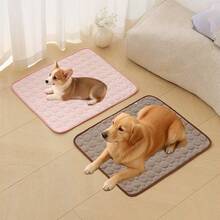 1pc Water-Filled Pet Ice Cooling Mat Summer Pet Cooling Pad Dog Water Mat Pet Bed Pad Dog Cage Mat Cat Cooling Mat Pet Sleeping Pad Suitable For Small And Medium Dogs And Cats For Summer Sleeping And Resting, Contains Dry Ice Powder For Enhanced Cooling Effect, Multiple Colors Available (Machine Washable) Dog Bed/Puppy Keep/Cat Bed/Dog Stuff - Multicolor - View 5