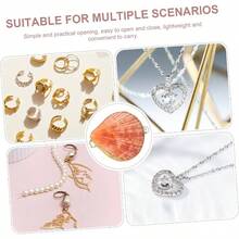 Box Home Decor Ring Case Decoracin de computadora Pequeo Collar Contenedor Organizador de Joyera, Concha Joyero Elegante Perla Almeja Vieira Decorar Conchas Naturales de Agua Dulce - Color aleatorio + 6.5x6cm - Ver 8