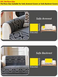 1 buah Sarung Sofa Anti Selip Gaya Bohemian untuk Semua Musim, Bantalan Kursi Jacquard Chenille, Tahan Goresan Hewan Peliharaan dan Dapat Dicuci dengan Mesin, Cocok untuk Dekorasi Rumah dan Perlindungan Sofa - Berbagai gaya - View 30