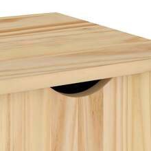 Carrello portaoggetti  marrone, 34 x 39 x 65,5 cm, in legno massello di pino. - Marron - Visualizzare 7