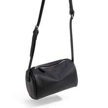 Covelin - Bolso de hombro pequeño para mujer, diseño minimalista y elegante, con piel de lichi - Beige - Ver 6