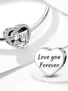 1Pc Fashionable Cat Loving Girl Heart-Shaped Bead For Various Professional Disciplines Fit For Women Bracelets Bangles DIY Jewelry Making And Daily - Beads - View 9