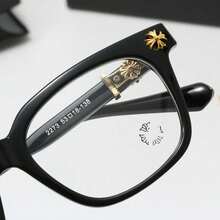 1pc Vintage Square Frame Glasses Men And Women, Non-Prescription Eyewear, PC Lens And Frame, Blue Light, Includes Cleaning Cloth, Photo Props - 彩色 - 查看 8