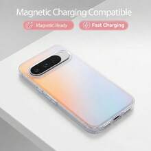 Laser Gradient Magnetic Protective Case (Compatible With Google Pixel 11Pro XL 11/11Pro/10/9 Pro XL/10/9 Pro/9A/10A) Semi-Transparent Matte Colorful Cover - D28a - View 9