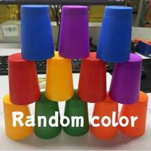 Children's Educational Stacking Cups, Desktop Stacking Cup Set, Toy To Improve Children's Concentration, Desktop Competition Speed Game. (Some Accessory Colors Are Random) - 彩色 - 查看 3