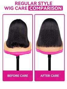 Hair Wear Go 半頭套 捲髮/直髮/捲直髮 彈性貼合 3合1 半頭套 附抽繩 穿戴即走 無膠 真人髮 180% 密度 12-16吋 波波頭 女用日常款 - SNatural - 查看 7