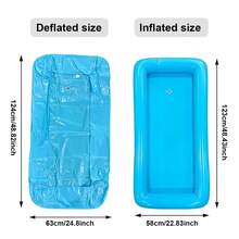 1pc Portable Foldable Pool Foot Wash Basin, 49 Inch, Essential Pool Maintenance Accessory, Designed For Pool Entry, Also Suitable For Outdoor, Camping, Yard, Foot Cleaning And Care, Beach And Pool Foot Washing, Multi-Functional Foldable Foot Basin For Home And Outdoor Use, Convenient Storage And Carrying, Beach Essential, Pool Accessory - Multicolor - View 12