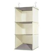 1pc Wall-Mounted Multi-Layer Storage Hanging Bag, Storage Pouch, 3D Hook Hanging Storage, For Clothing, Garments, Miscellaneous Items Layered Organization Storage Rack, Home Closet Storage Hanging Wardrobe Organizer Multi-Layer Wardrobe Hanging Rack Grey With Drawers - Beige - View 18