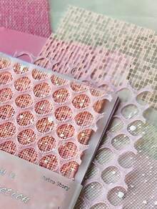 1 Paquete 15 Hojas Juego de Papel de Materiales Mixtos Tono Rosa Material de Fondo para Collage DIY - BQ1023 - Ver 5