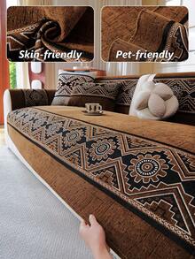 1 buah Sarung Sofa Anti Selip Gaya Bohemian untuk Semua Musim, Bantalan Kursi Jacquard Chenille, Tahan Goresan Hewan Peliharaan dan Dapat Dicuci dengan Mesin, Cocok untuk Dekorasi Rumah dan Perlindungan Sofa - Berbagai gaya - View 12
