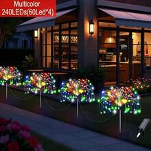 太陽能花園煙花燈,戶外防水 60/150/240/360 LED 燈串,8 種模式 DIY 景觀燈,太陽能蒲公英插地燈,適用於草坪、露台、節日、假期、派對、露營、街道、院子、聖誕裝飾 - 煙火燈 - 查看 19