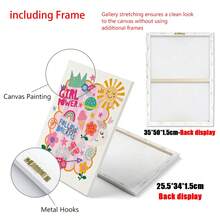 1/3PCS Canvas Wall Art Posters For Room Home Decor Optional Frame Room Decor Room Decoration Stuff Bedroom Decor Baby RoomDecorationGirlyBedroom Decor - Multicolor - View 6