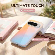 Laser Gradient Magnetic Protective Case (Compatible With Google Pixel 11Pro XL 11/11Pro/10/9 Pro XL/10/9 Pro/9A/10A) Semi-Transparent Matte Colorful Cover - D28a - View 3